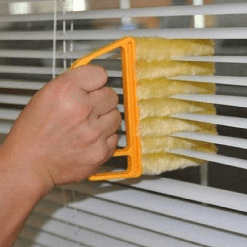 7-Finger Microfiber Blind & Window Cleaning Brush – Washable, Easy Dust Removal